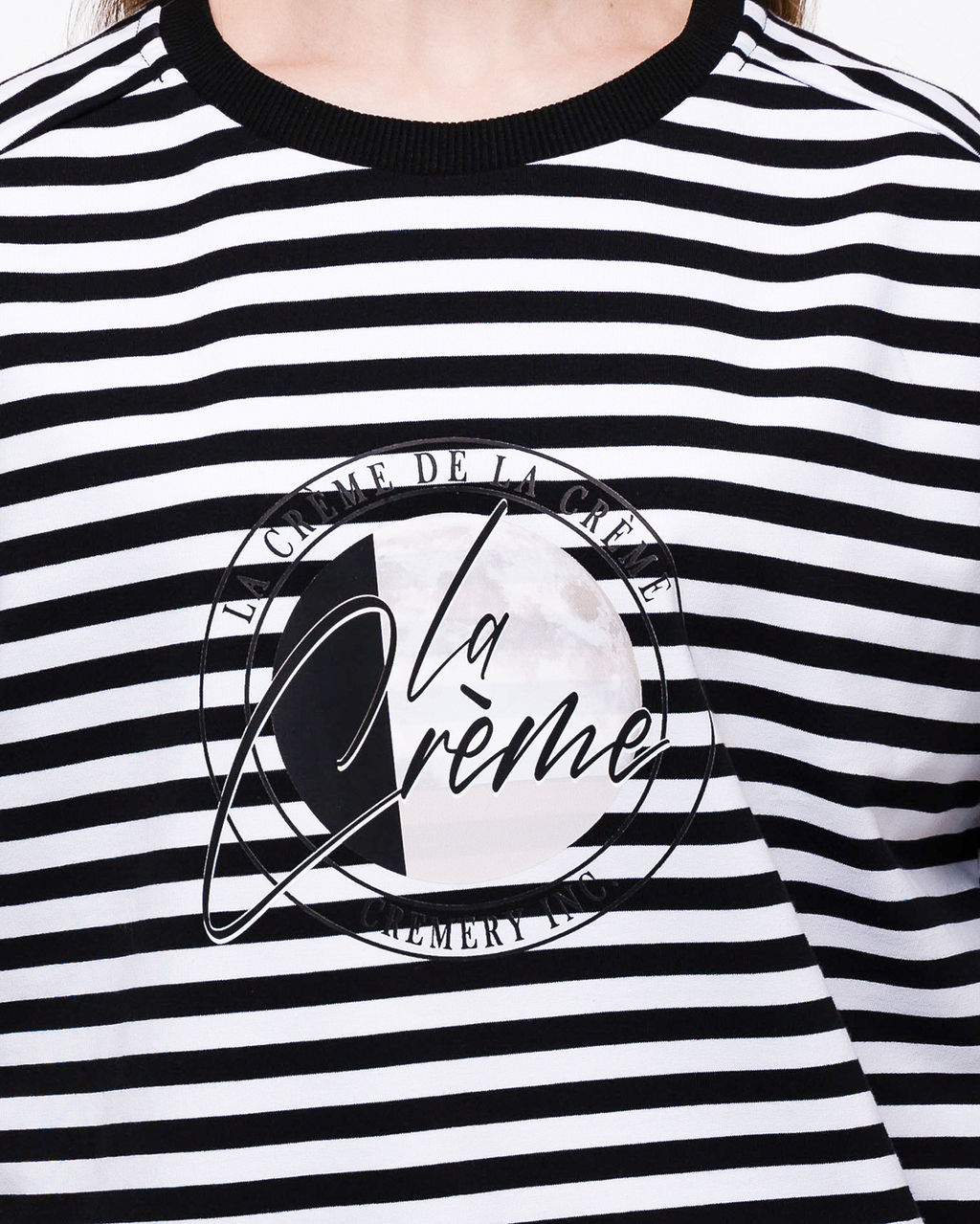 Свитшот хлопковый полосатый с наклейкой, тельняшка - Elena sorti фото 11