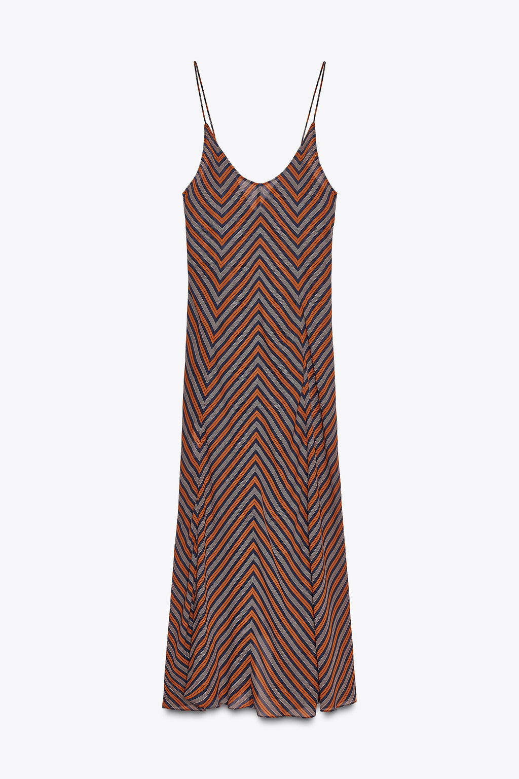 ZW COLLECTION STRIPED CAMISOLE DRESS - Zara фото 8
