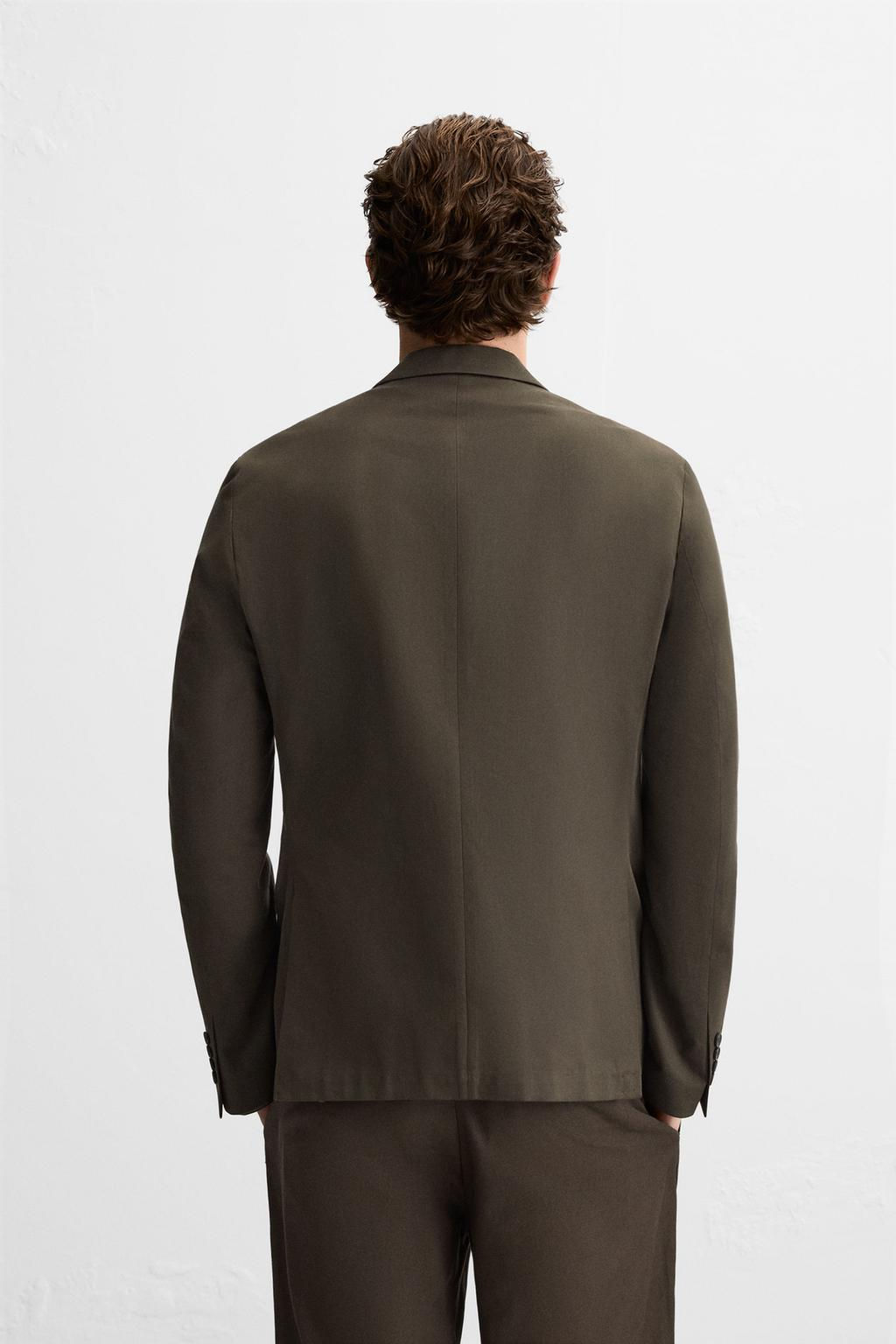 COTTON - LYOCELL RELAXED FIT BLAZER - Zara фото 11