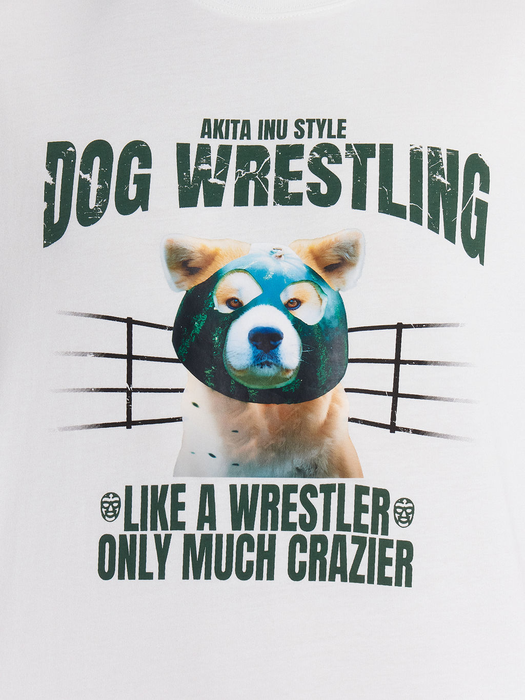 Футболка мужская белая с принтом Dog wrestling - Mark formelle фото 5