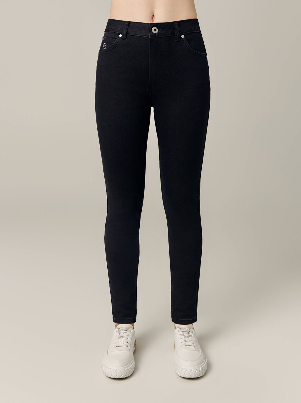 CONTE CON-670 Классические черные джинсы skinny из eco-friendly денима black - Conte elegant фото 5