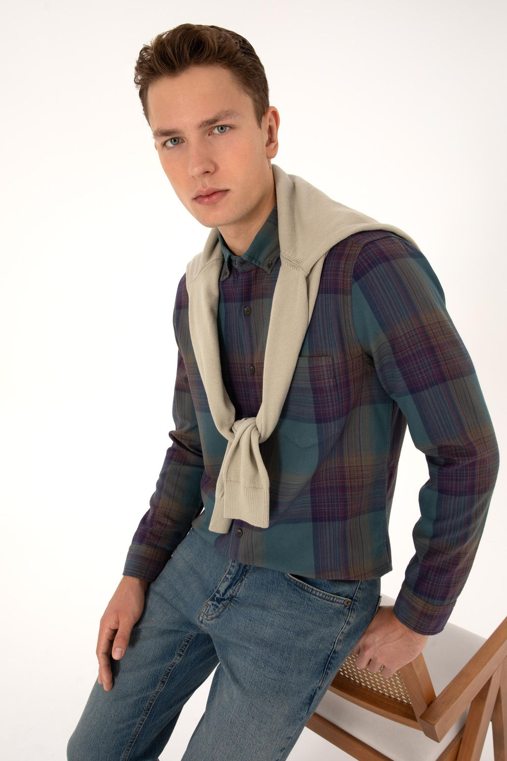 Erkek Koyu Ye_il Uzun Kollu G_mlek - U.s. polo assn фото 3