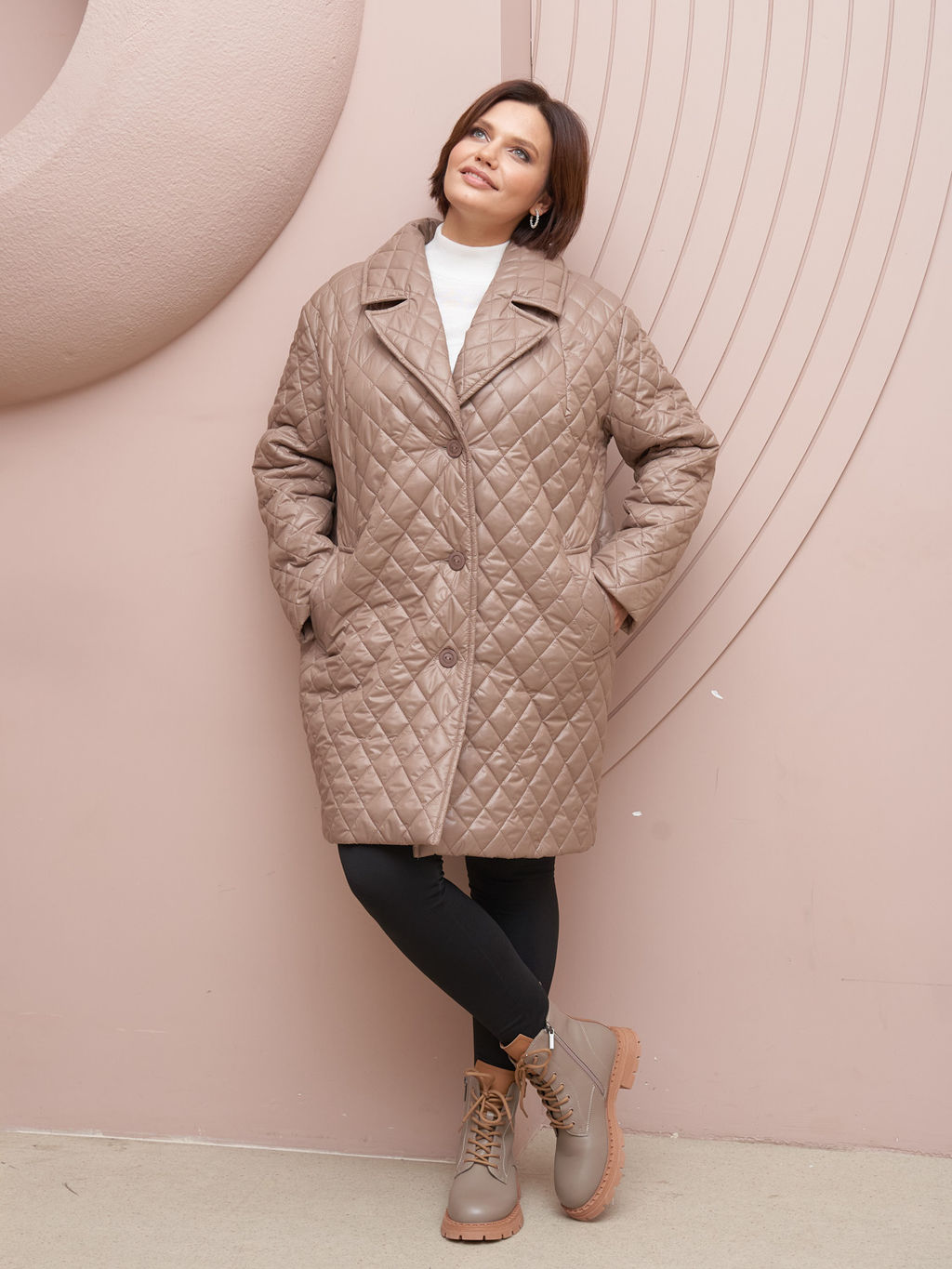 Пальто стеганое PL13533ROL17 - Артесса фото 2