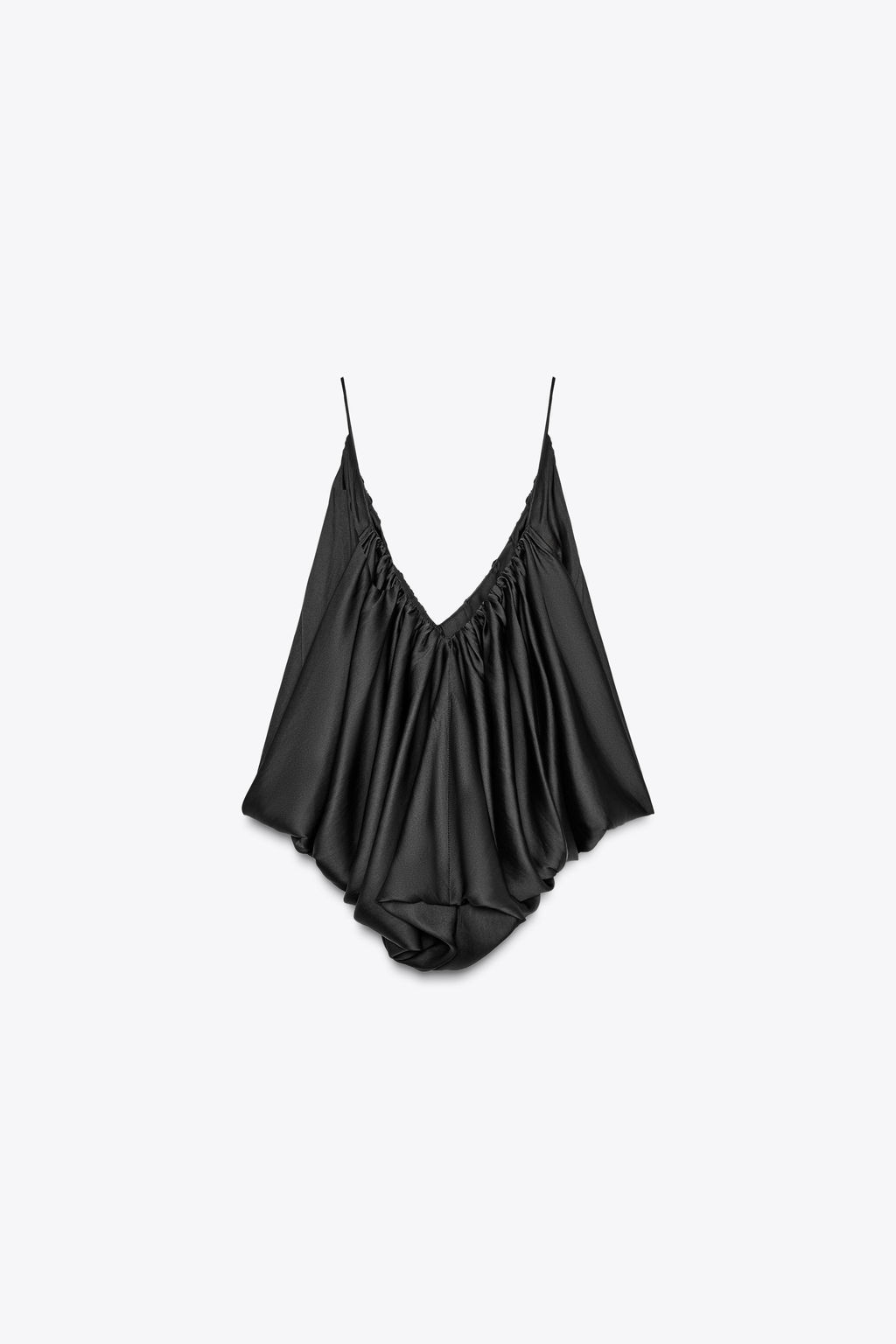 ZW COLLECTION DRAPED SATIN TOP - Zara фото 2