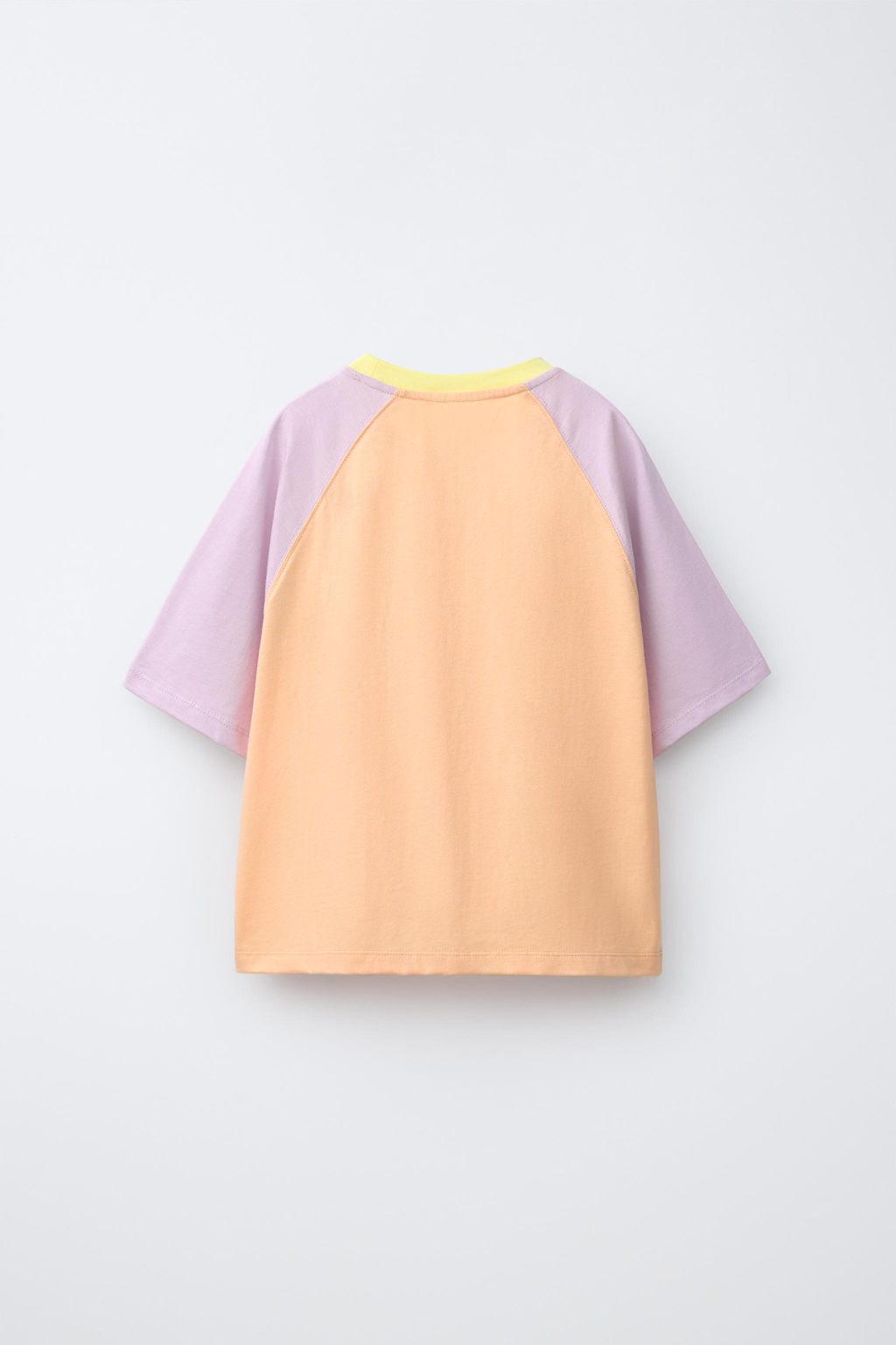 CAMISETA MANGA RANGL?N COLOR BLOCK / Naranjas - Zara фото 2