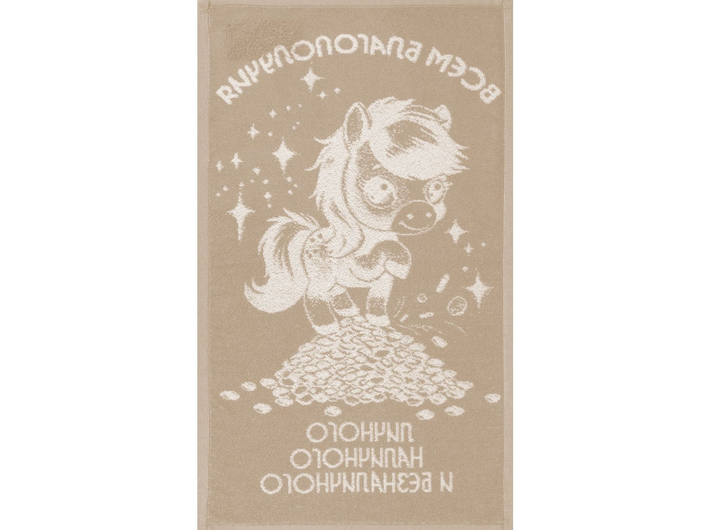 Полотенце махровое 6с104.511ж2 Золотое копытце(лен3) 67х40см