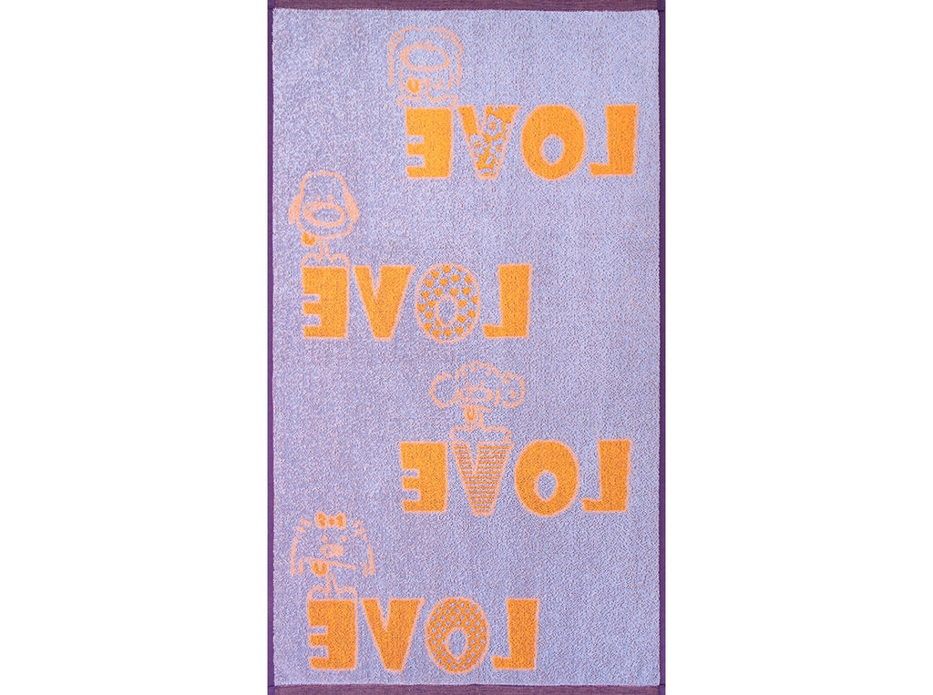 6с103.412ж1 Романтичный щенок (3-закат) Полотенце махровое 50х90см