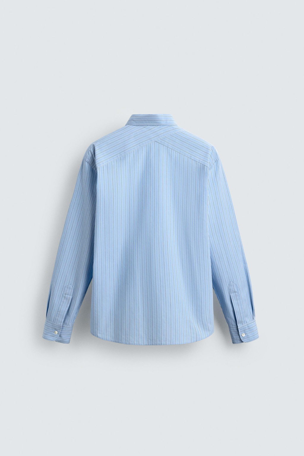 Рубашка CAMISA RELAXED FIT RAYAS голубая