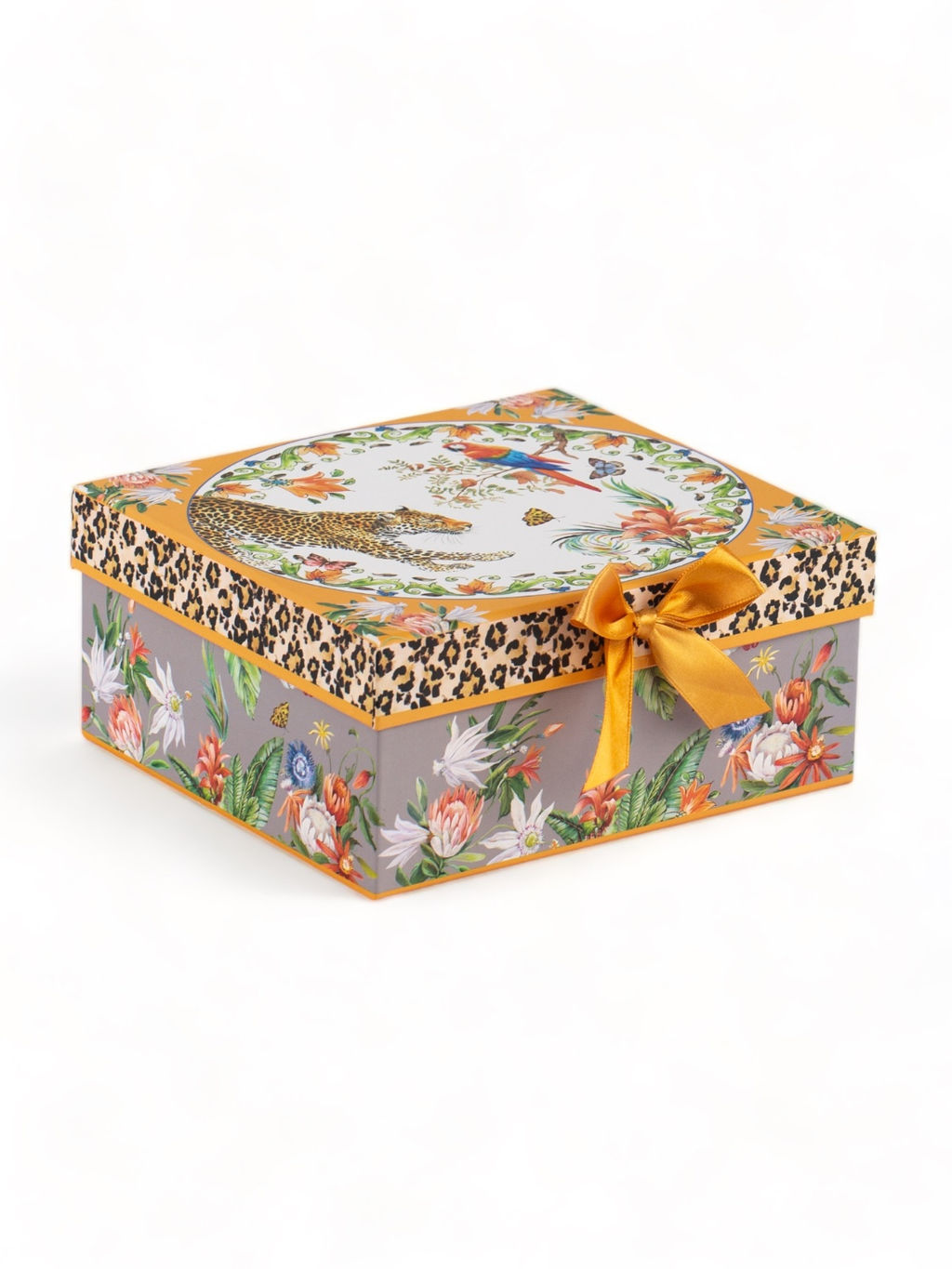 Кружка ЛЕОПАРД 320мл с ложечкой и подставкой - SIJ фото 2