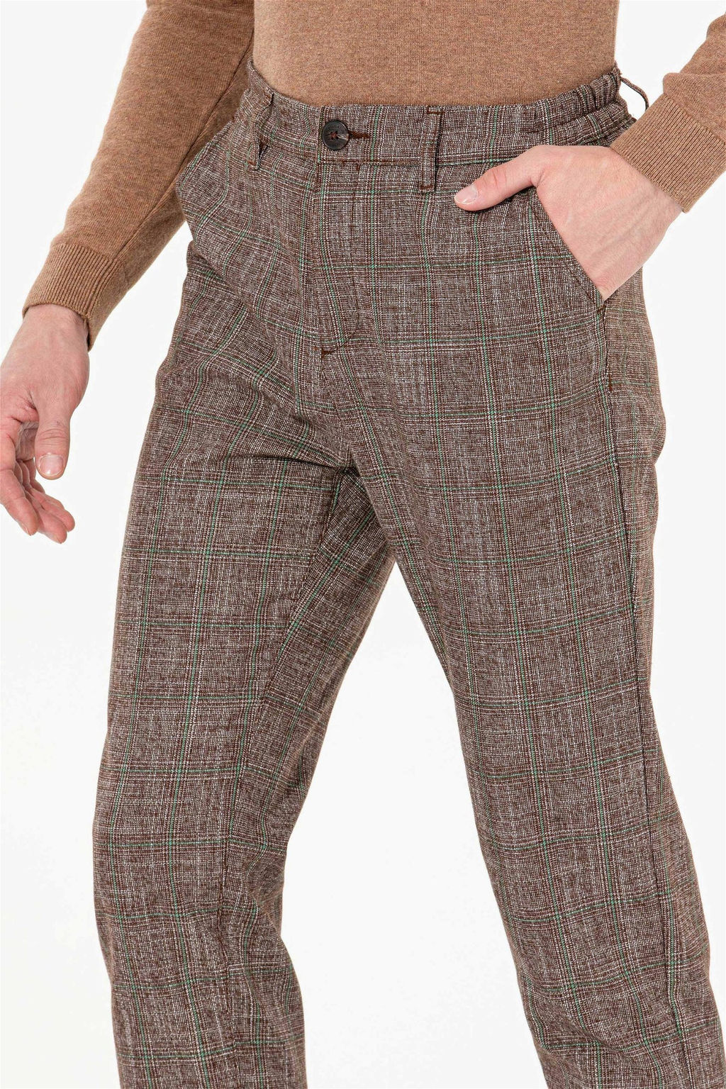 Мужские брюки чинос кокосового цвета - U.s. polo assn фото 14