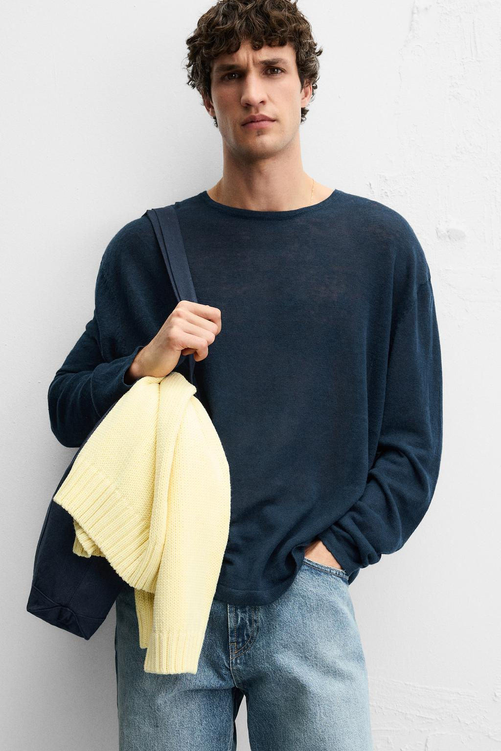 100% LINEN SWEATER - Zara фото 5