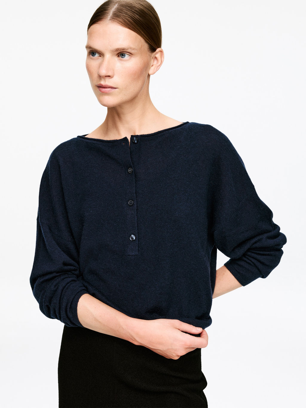 Jersey de cuello barco en cachemir puro - H&m фото 3