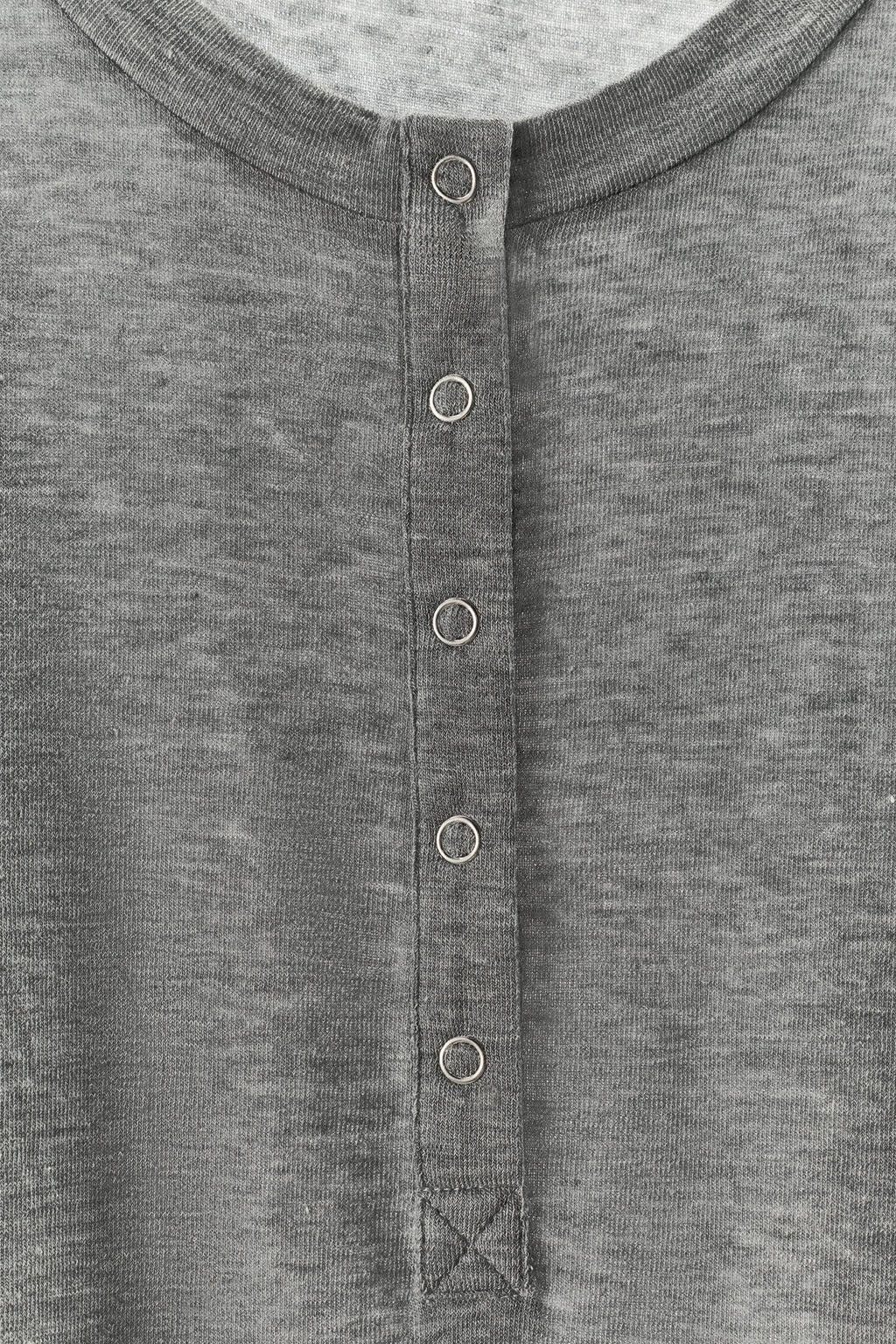 CAMISETA MEZCLA LYOCELL CUELLO PANADERO / Gris