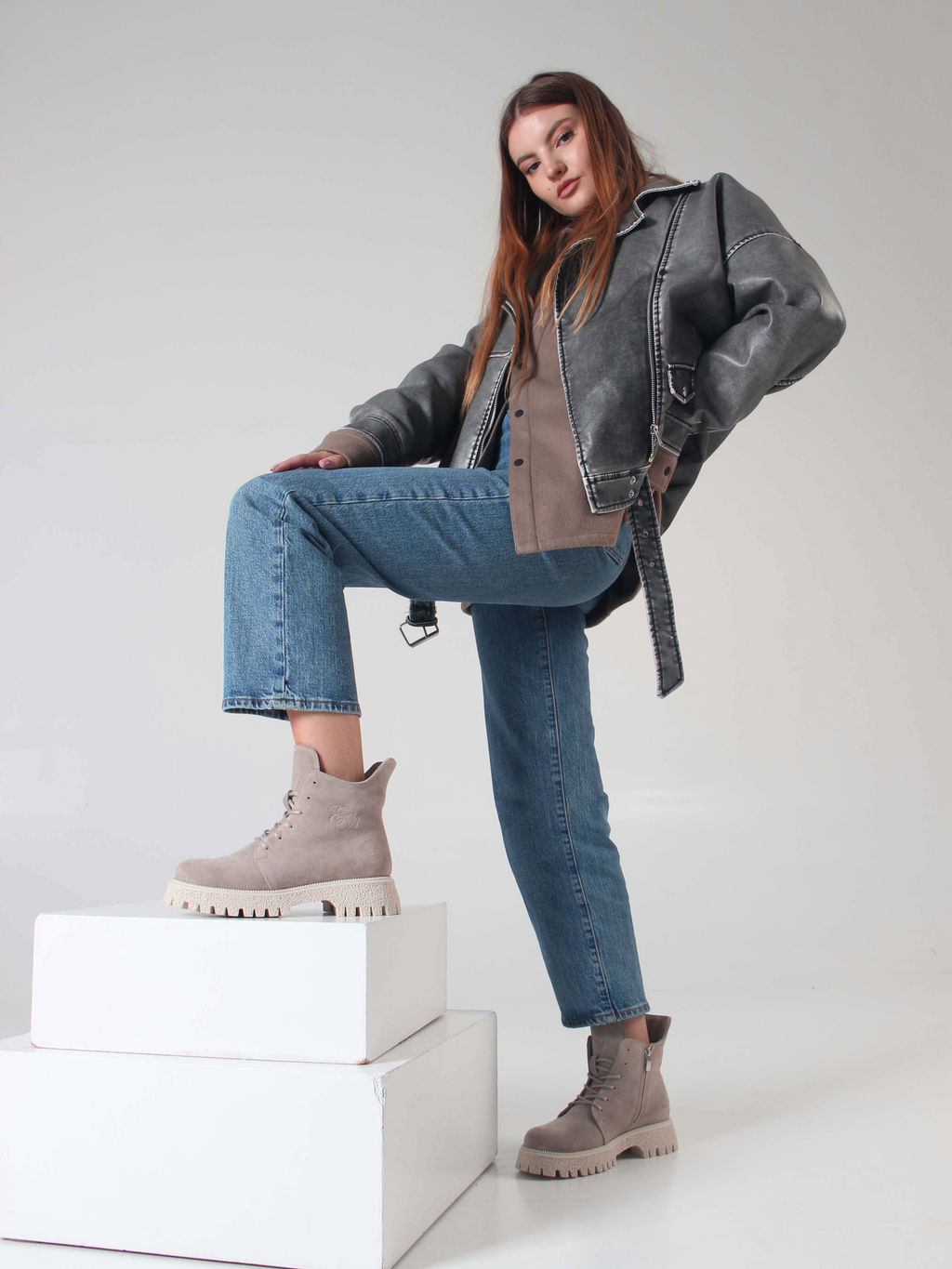 Ботинки EDART 228.V.1541 be. Каменный замша/шерсть - Ed'art фото 13