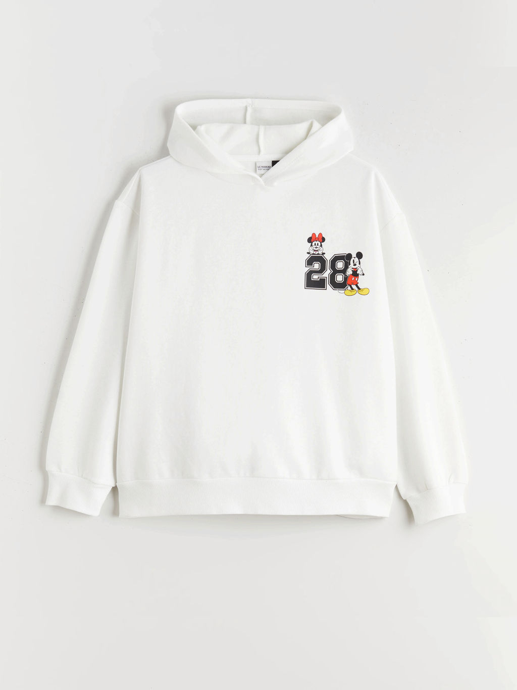 Kap??onlu Minnie Mouse Bask?l? K?z ?ocuk Sweatshirt