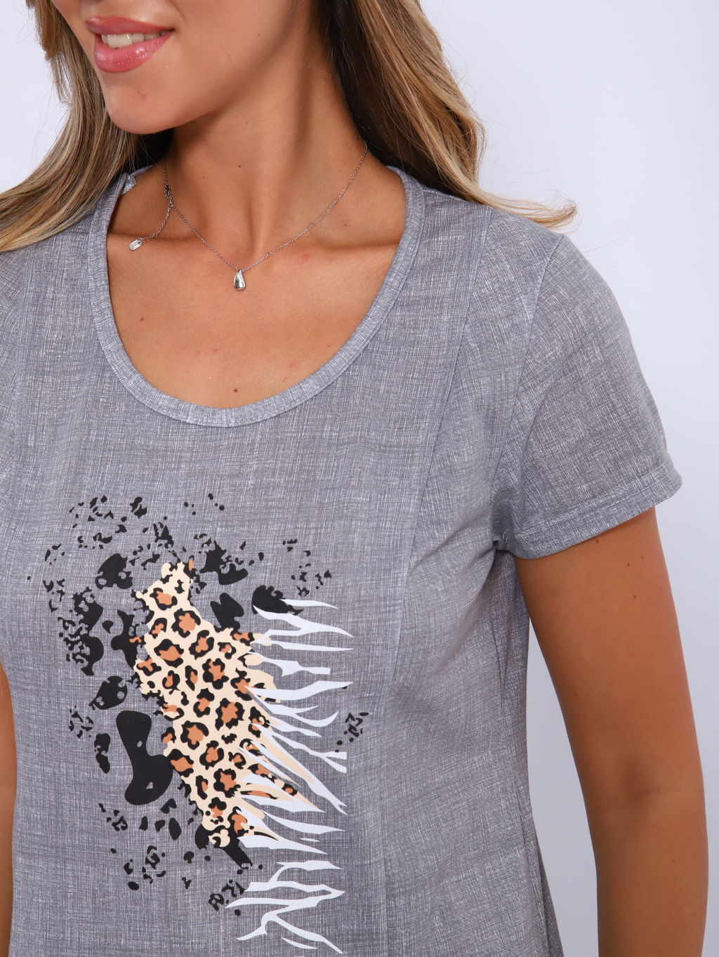 М423 Платье Сафари (светло-серый) - Иванушка-трикотаж фото 2