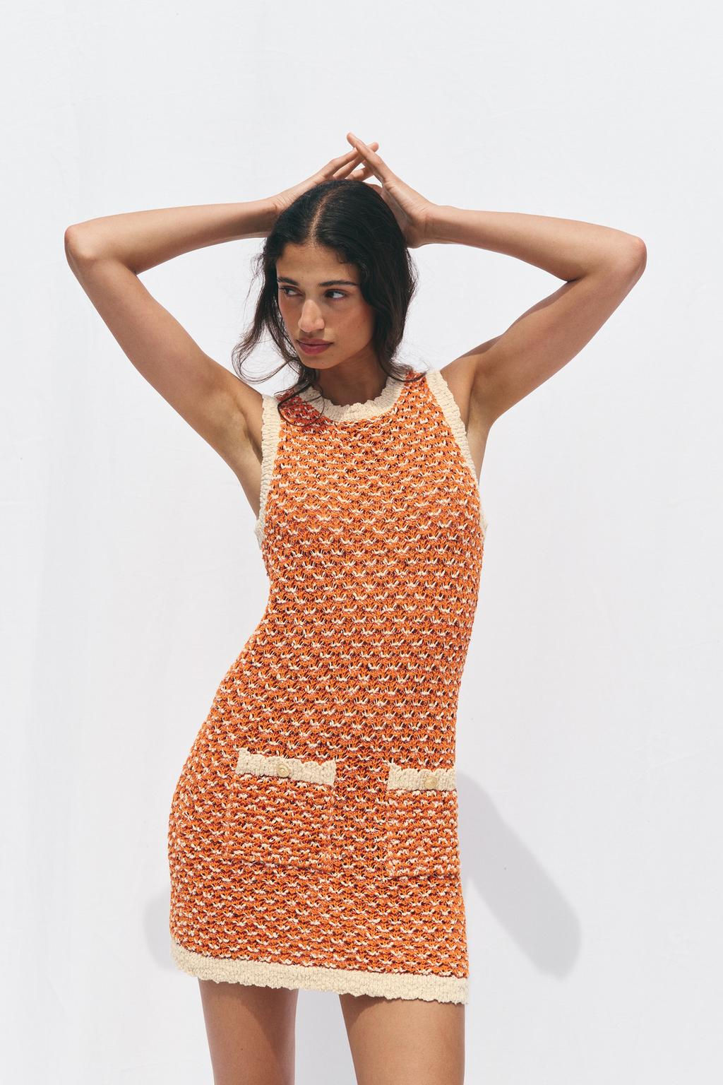 STRUCTURED KNIT MINI DRESS