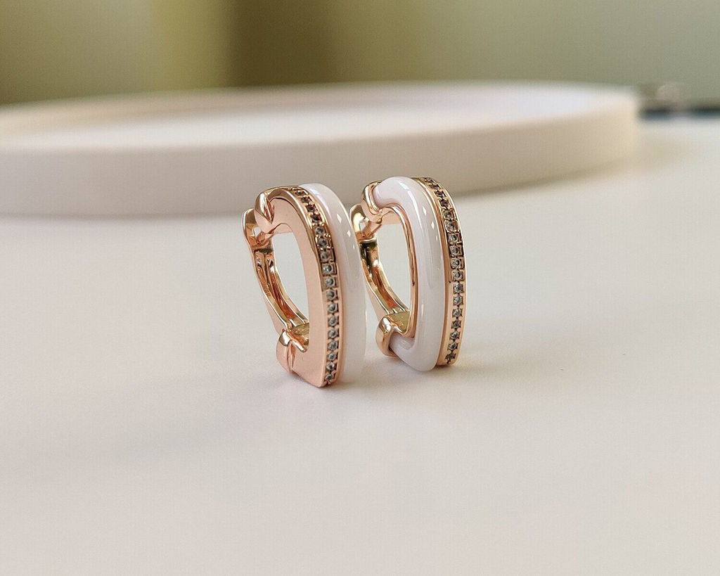 Серьги с керамикой