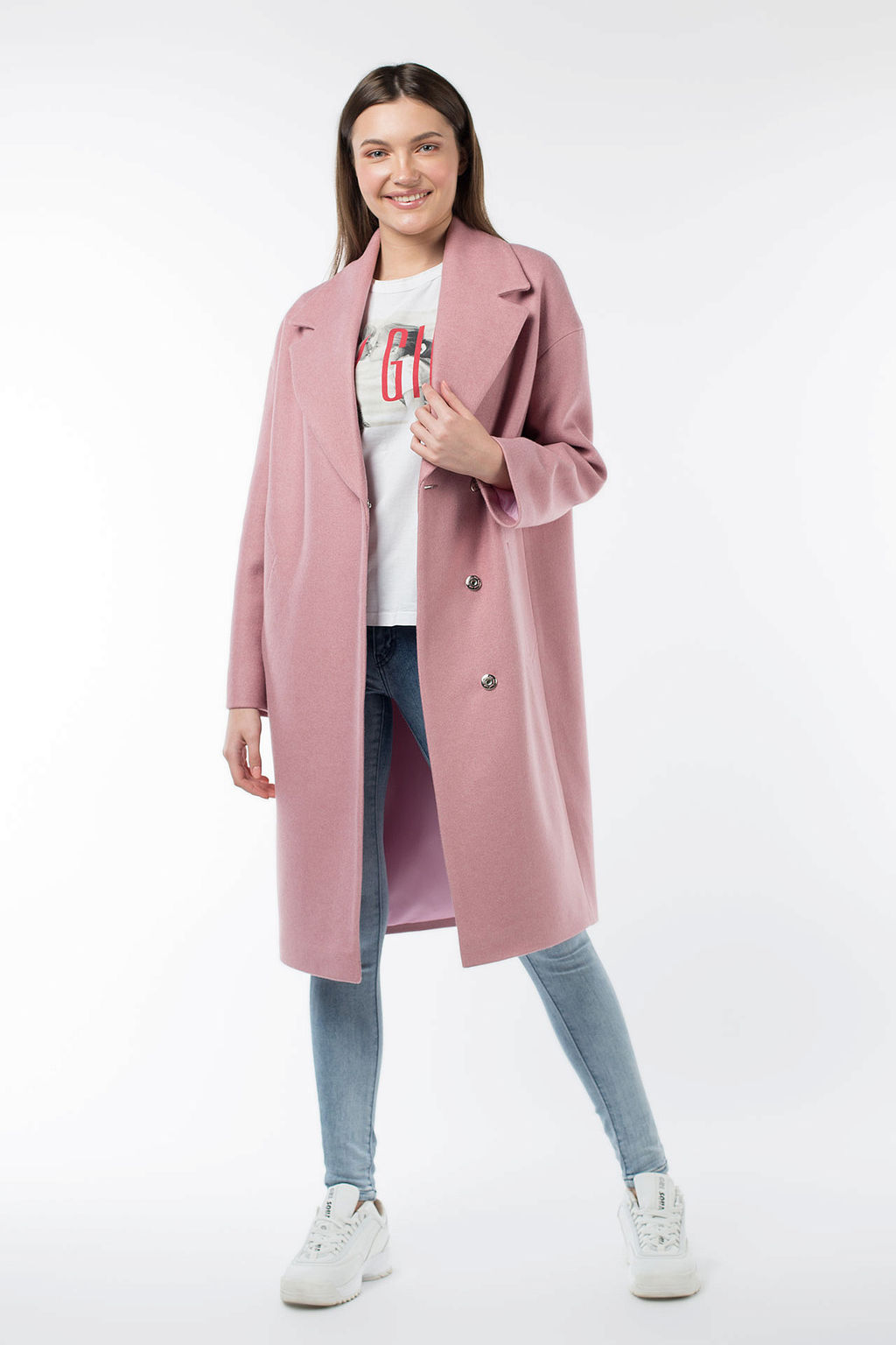 Пальто женское демисезонное (пояс) - El podio фото 2