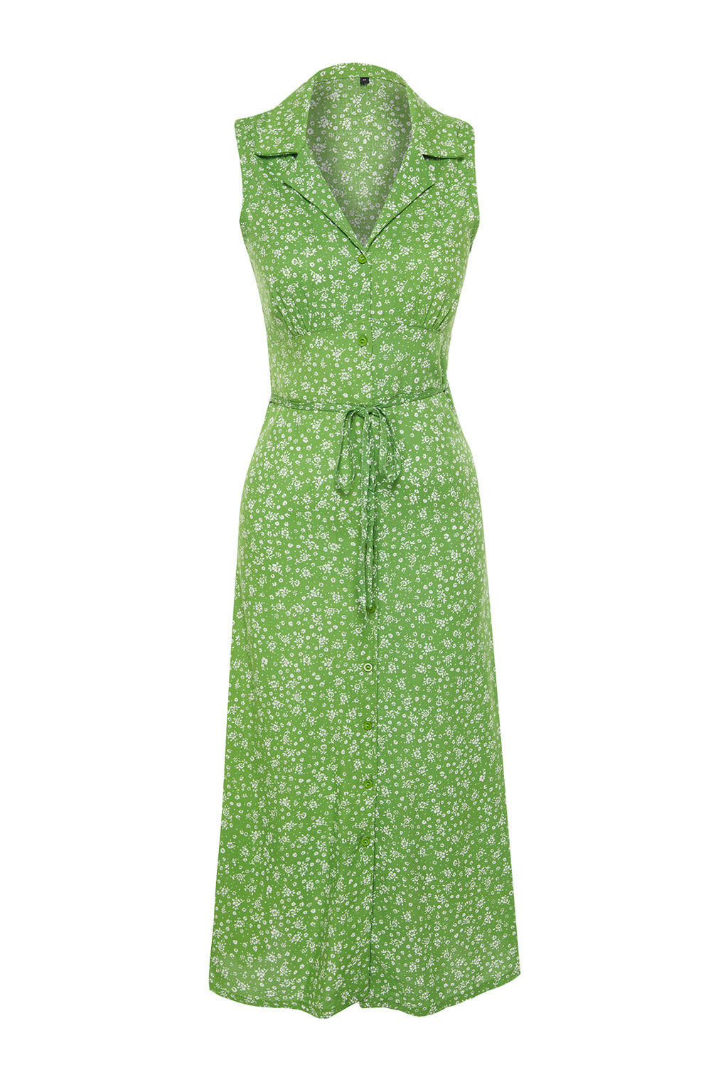 TRENDYOLMILLA K?rm?z? Cicekli Viskon Midi Dokuma Elbise TWOSS24EL00515  фото 7