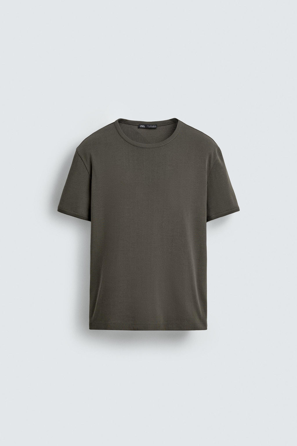 CAMISETA RIB B?SICA / Gris topo