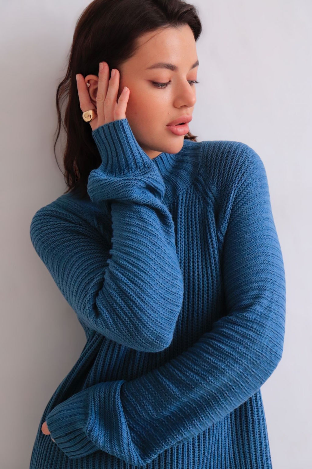 Martichelli Платье вязаное в цвете морской волны  фото 2