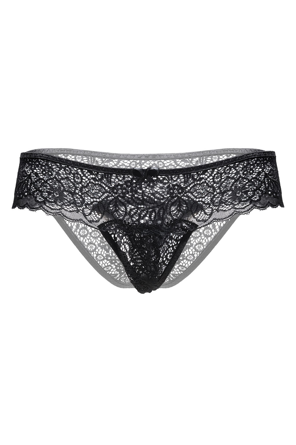 Трусы Eromantica, Juno, с доступом, черные, 54-56