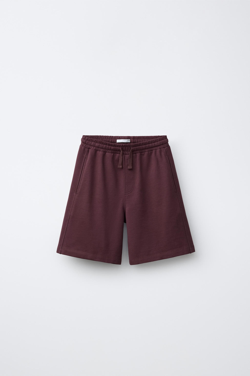 CONJUNTO CAMISETA Y BERMUDA TEXTO / Vino - Zara фото 5
