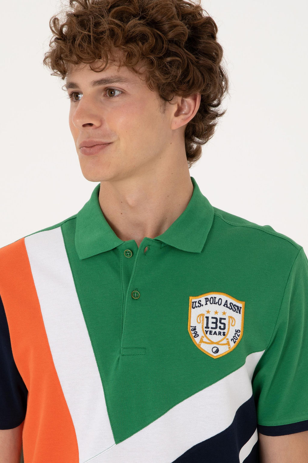 Erkek Regular Fit Polo Yaka Ye_il Ti__rt Sepette S_rpriz _ndirim - U.s. polo assn фото 2