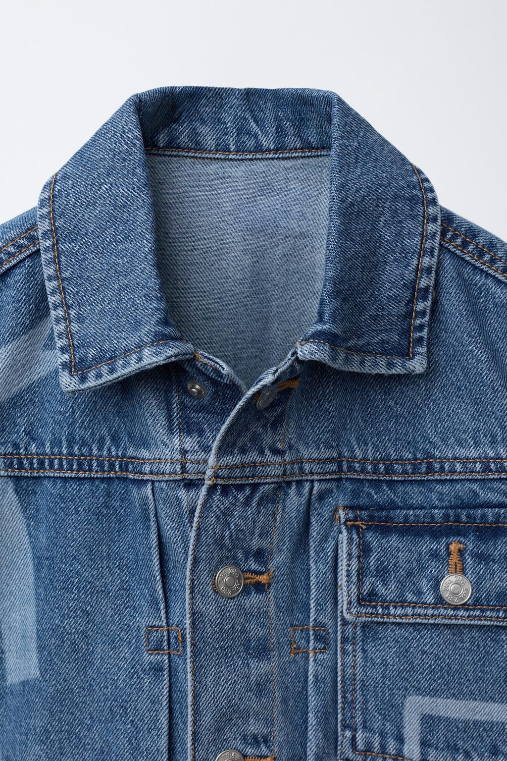 PRINTED DENIM JACKET - Zara фото 3
