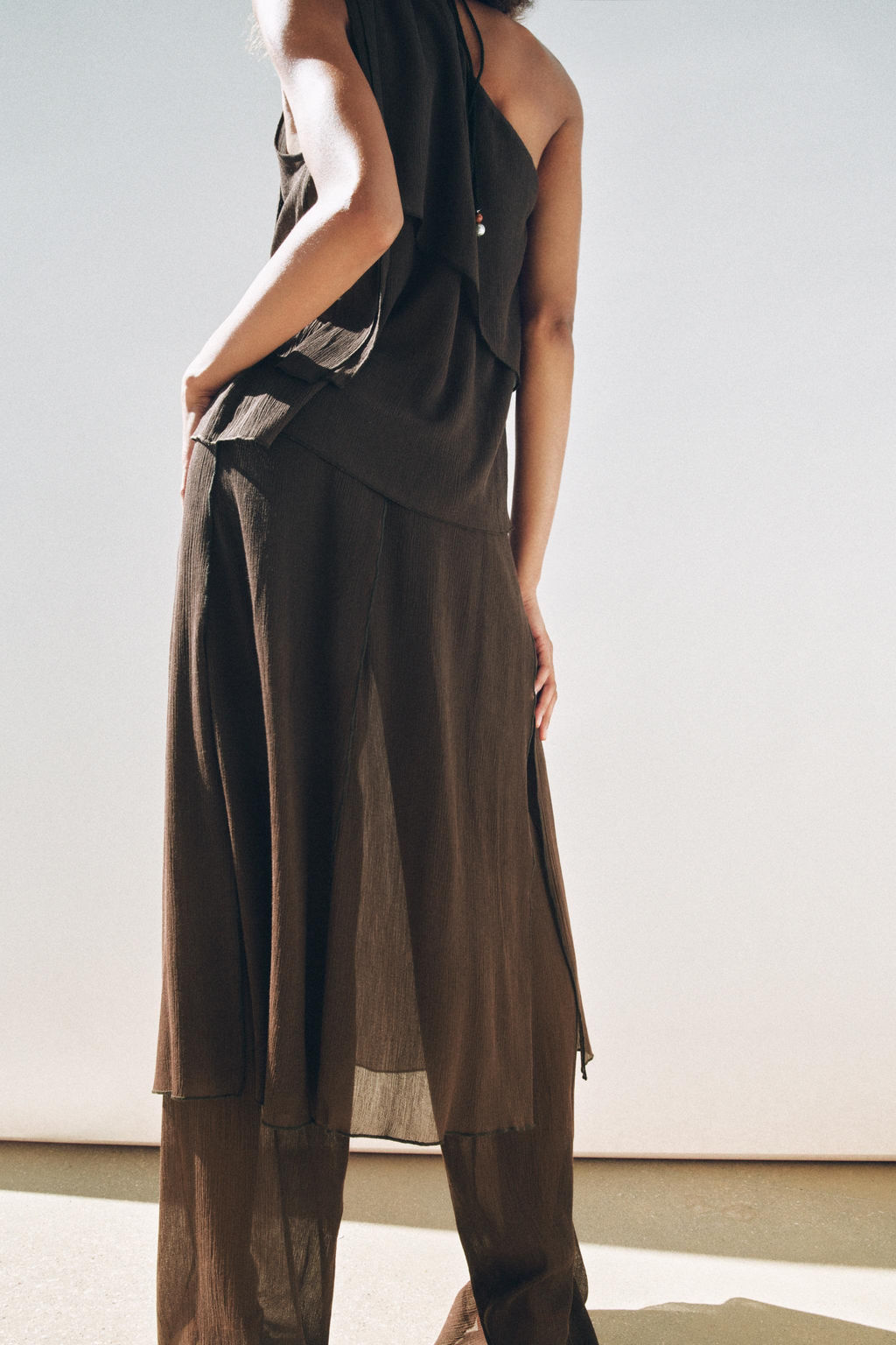 TEXTURED PAREO TROUSERS - Zara фото 3