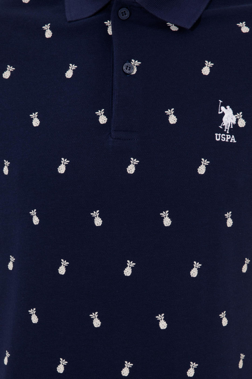 U. S. Polo Assn Мужская темно-синяя футболка с воротником-поло - U.s. polo assn фото 18