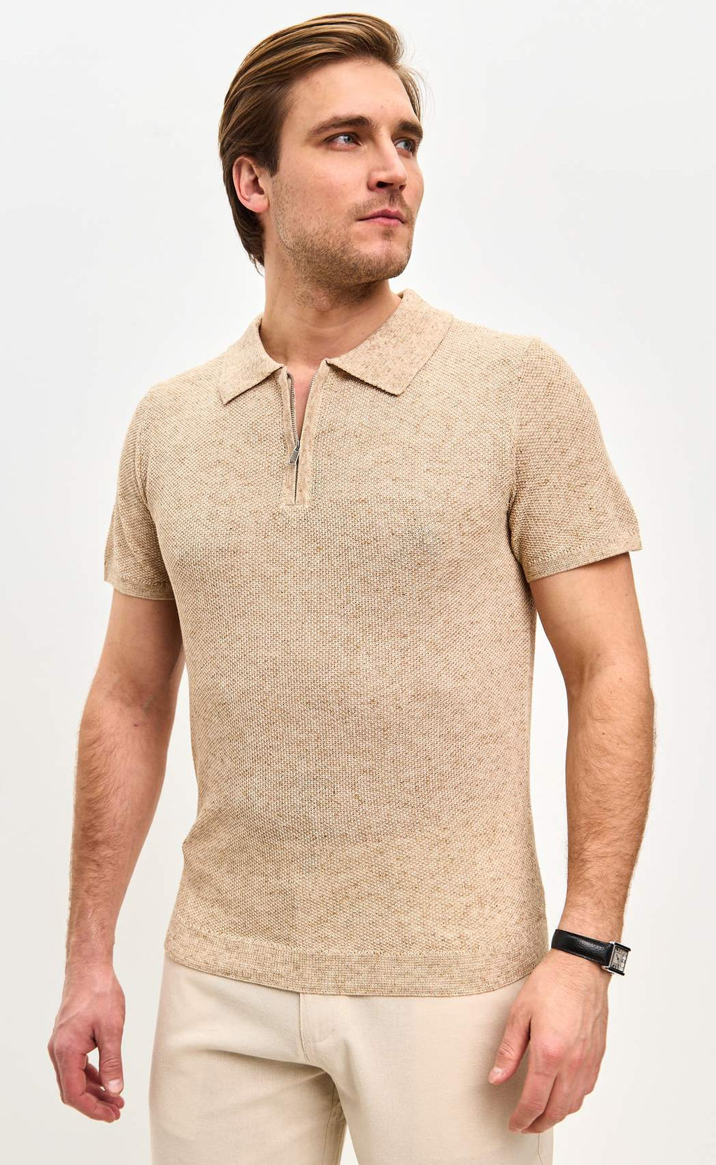 Футболка лен F111-07LN l.beige - Fine joyce фото 10