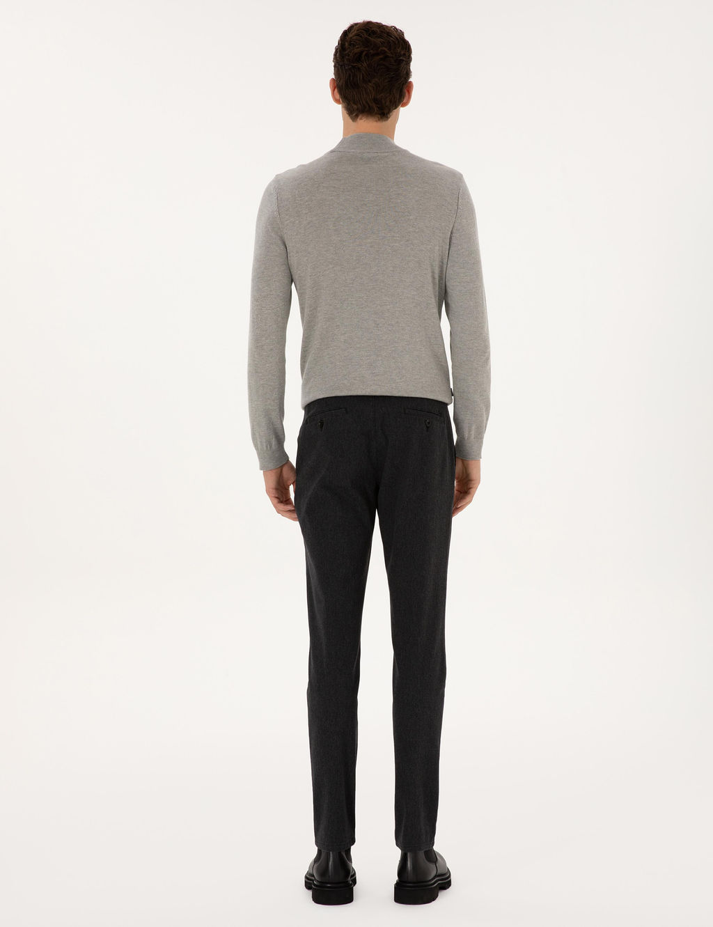 Siyah Slim Fit Kanvas Pantolon - Pierre cardin фото 4