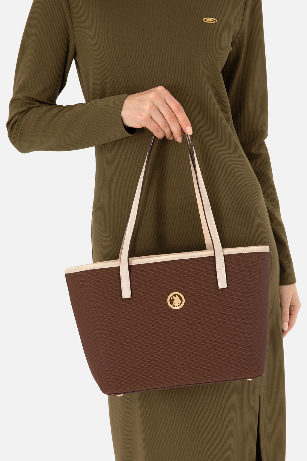 Женская коричневая сумка через плечо Неожиданная скидка в корзине - U.s. polo assn фото 2