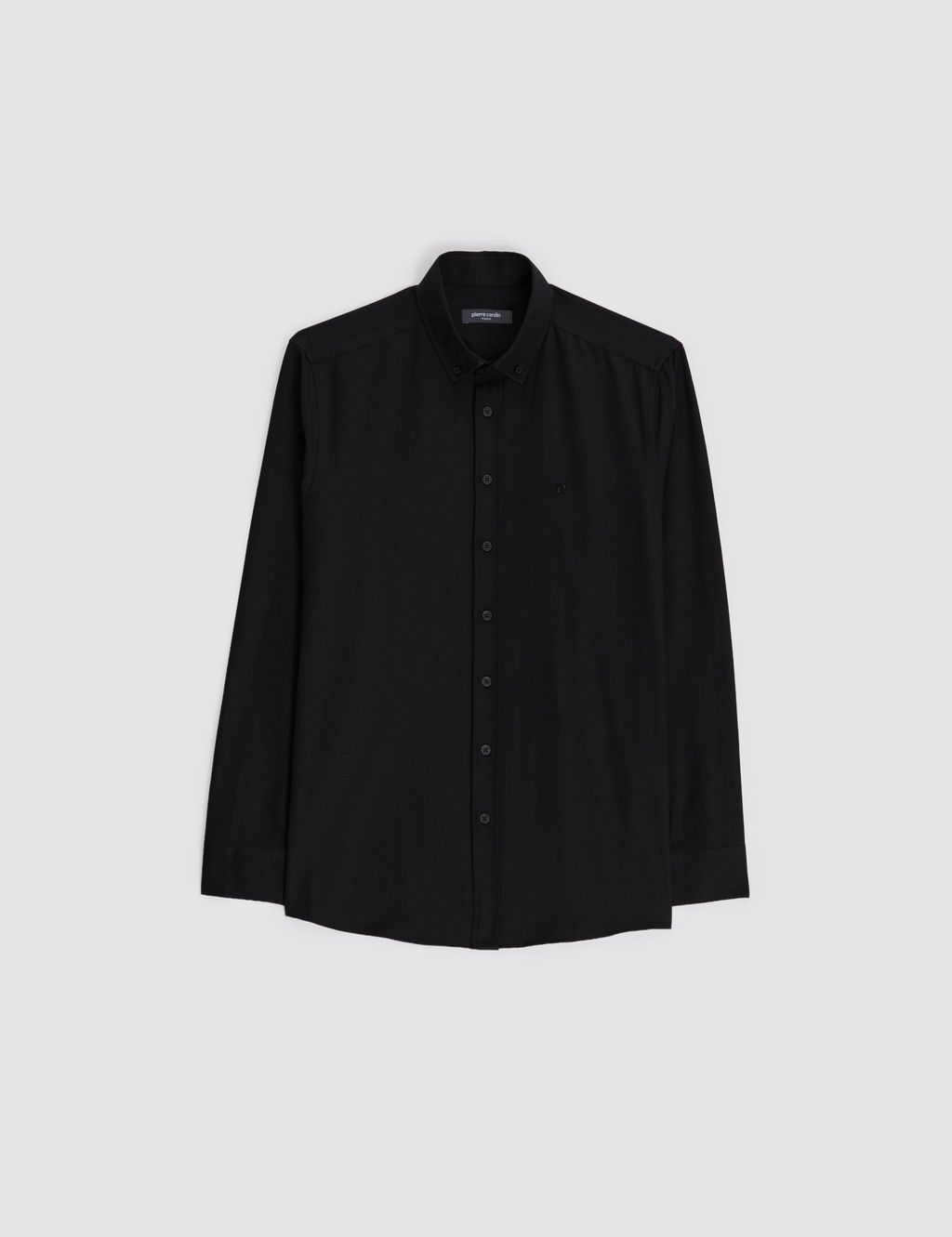 Siyah Oxford Slim Fit Kolay _t_lenebilir G_mlek