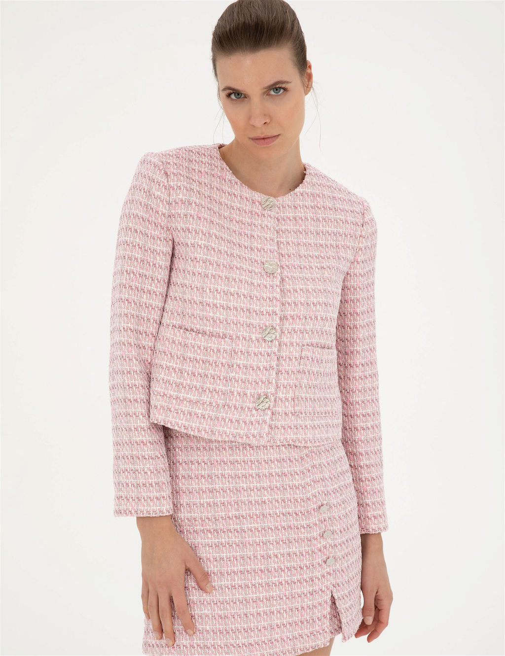 Pembe T_vit Crop Ceket - Pierre cardin фото 3