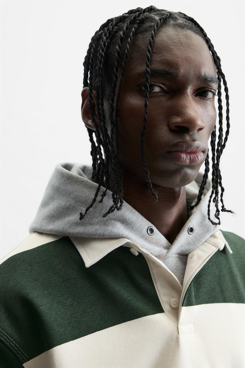 CONTRAST COLLAR POLO SHIRT - Zara фото 37