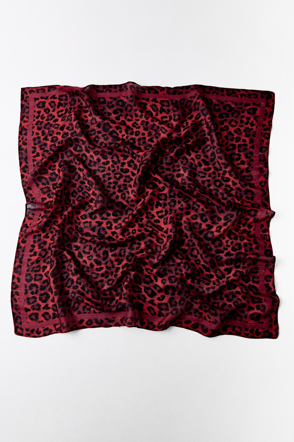 ANIMAL PRINT MODAL AND SILK SCARF - Zara фото 5