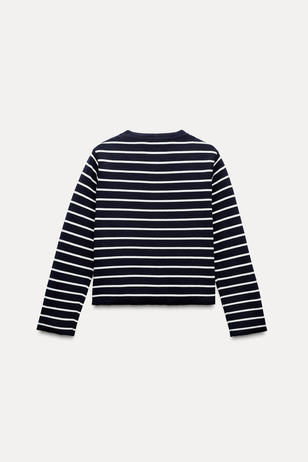STRIPED KNIT CARDIGAN - Zara фото 3