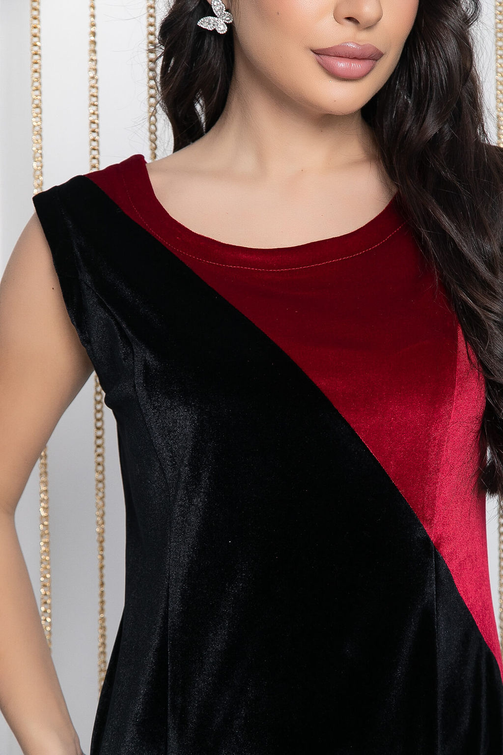 Платье Эстон (черно-красное) П12026 - Lt collection фото 3
