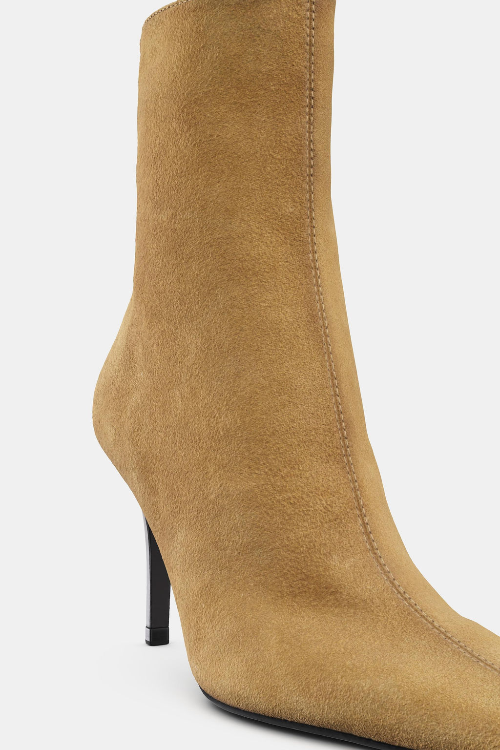 SPLIT SUEDE STILETTO HEEL ANKLE BOOTS - Zara фото 7