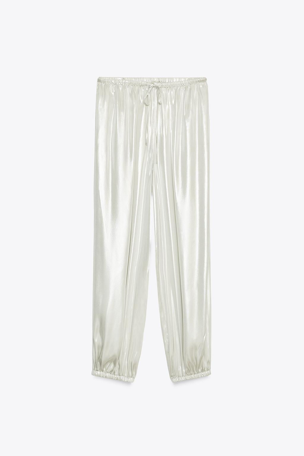 FOIL SAROUEL TROUSERS - Zara фото 5