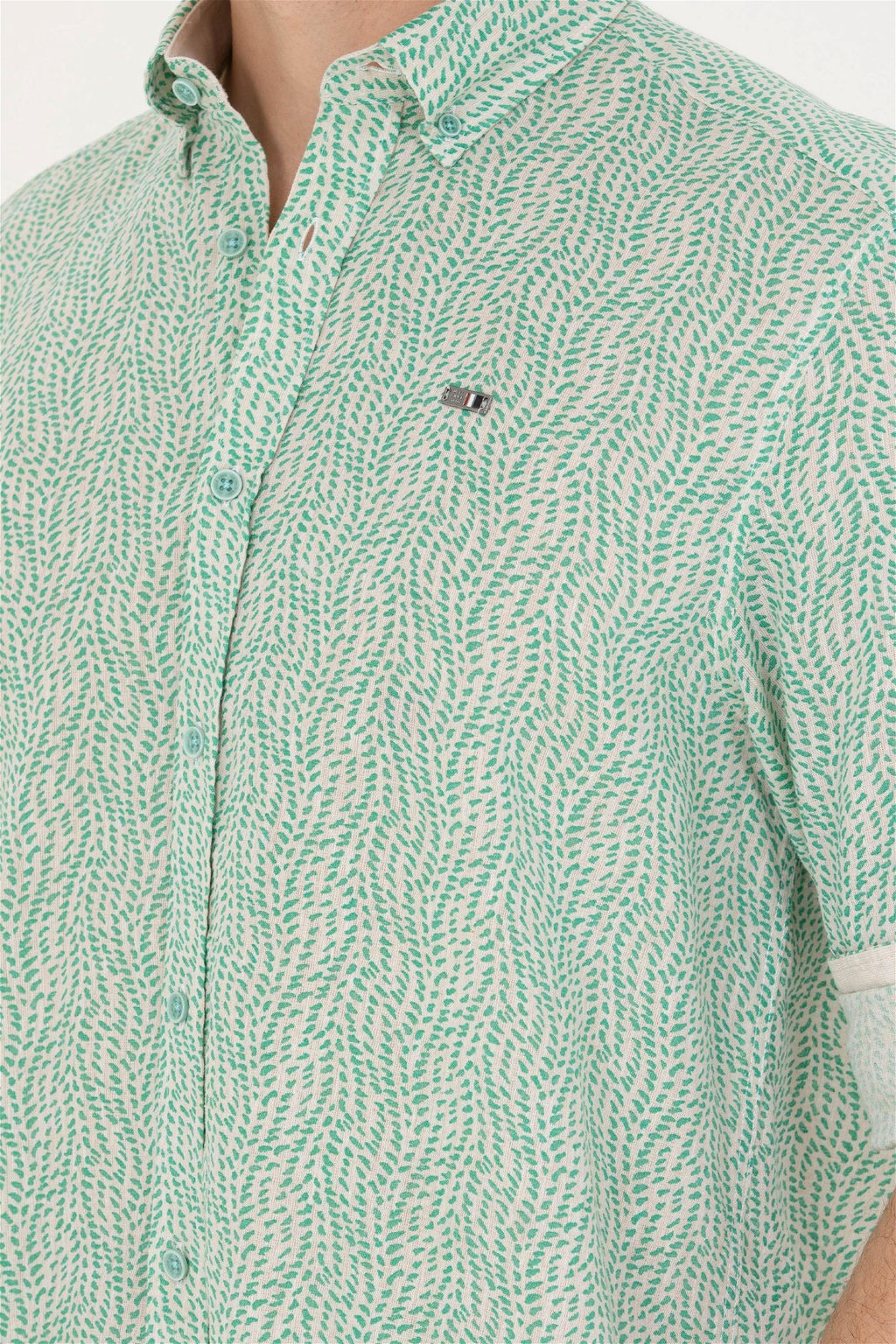 U. S. Polo Assn Мужская мятная рубашка с длинным рукавом - U.s. polo assn фото 13