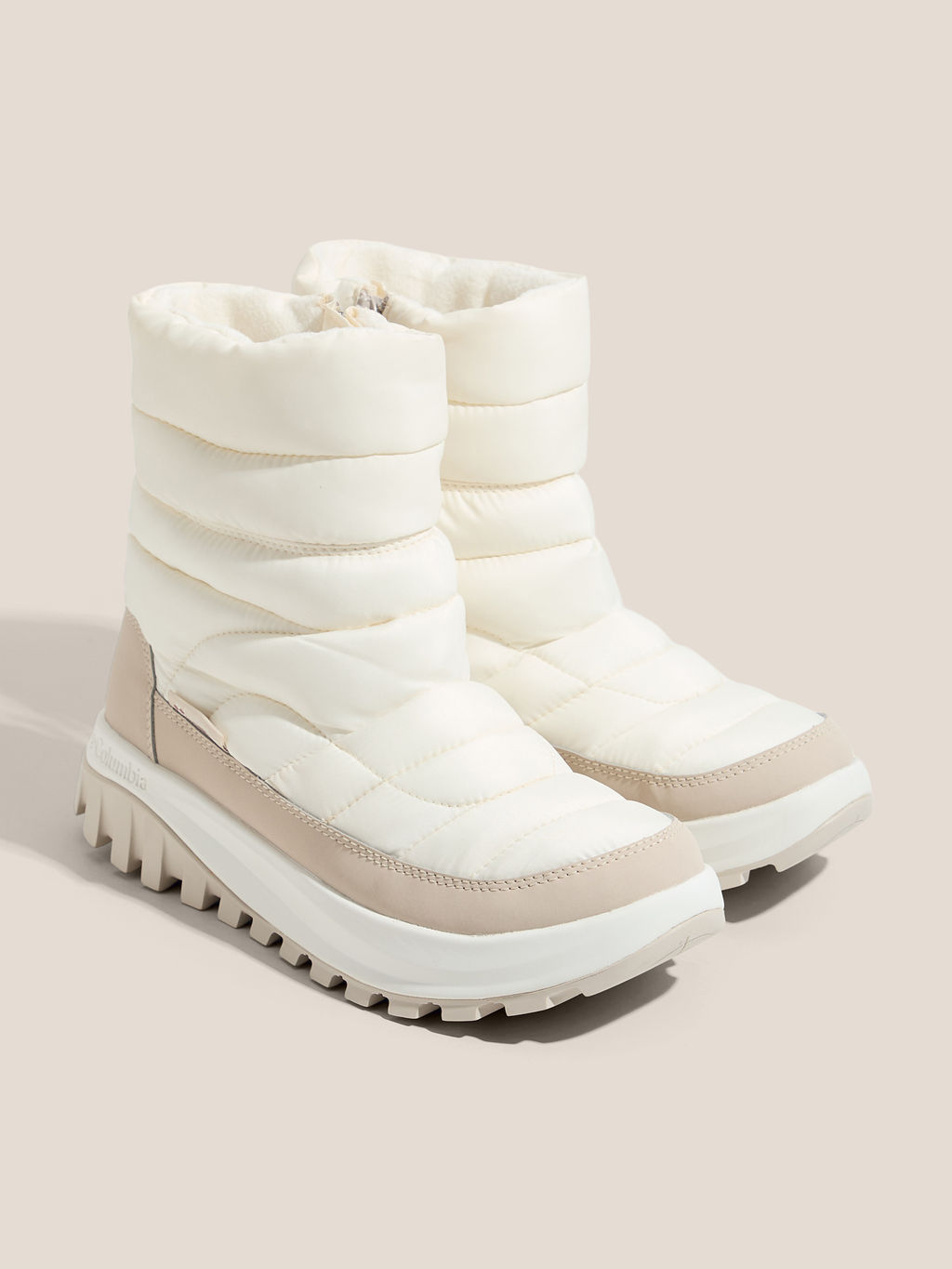 Женские дутики COLUMBIA SNOWTROT MID Артикул 4544205, молочно-белый