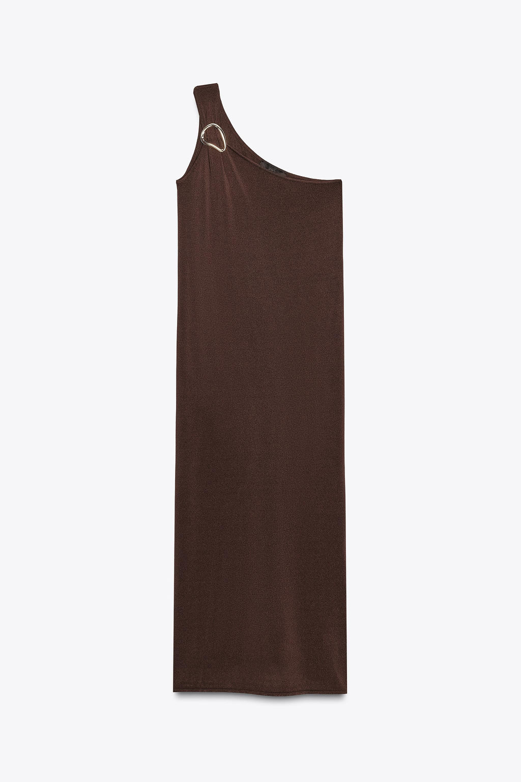 ASYMMETRIC KNIT MIDI DRESS WITH TRIM - Zara фото 13