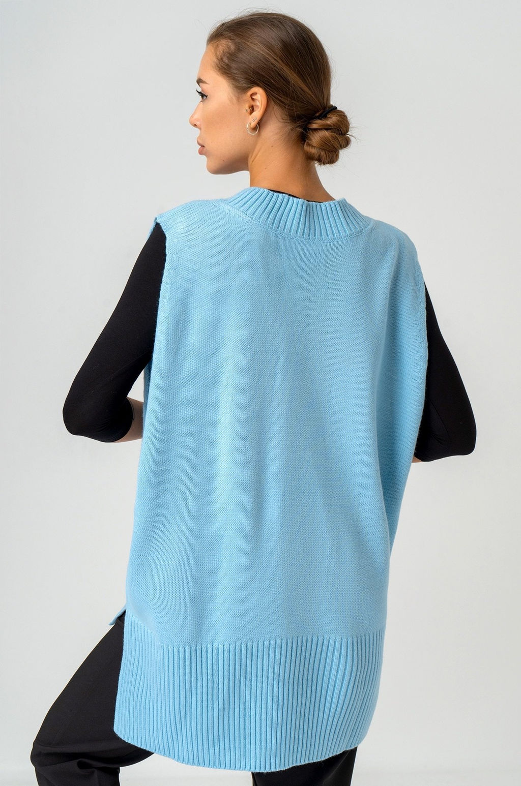 Женский вязаный жилет оверсайз Happyfox - Happy fox фото 5