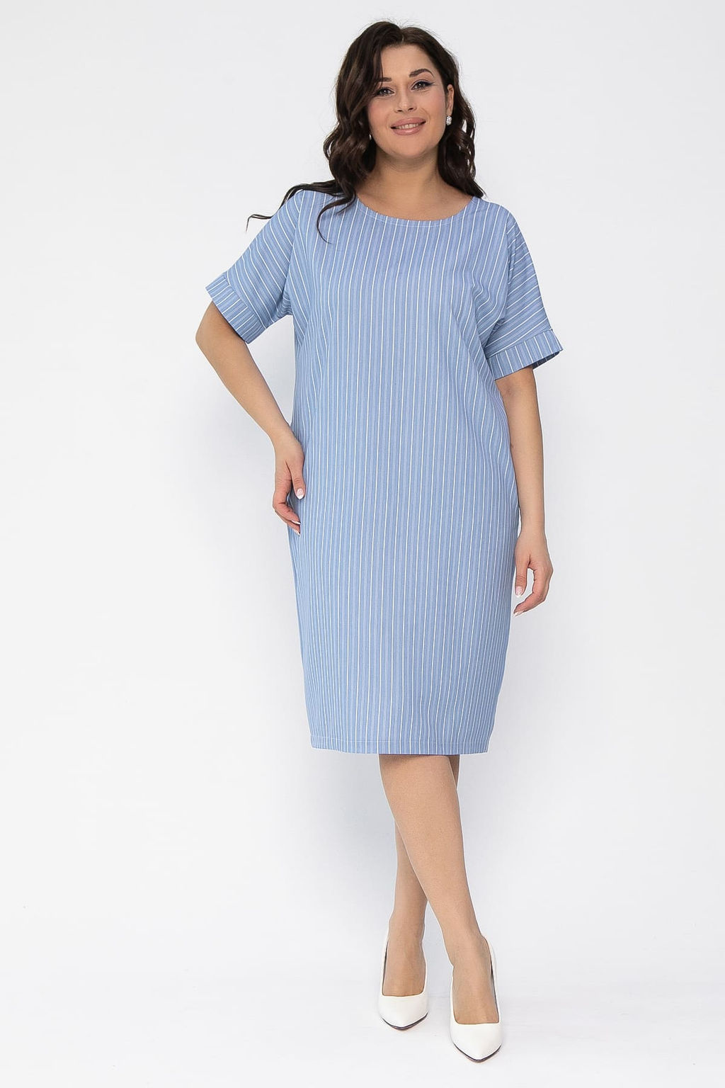 Платье Покоряя сердца (джинс) П13460-1М