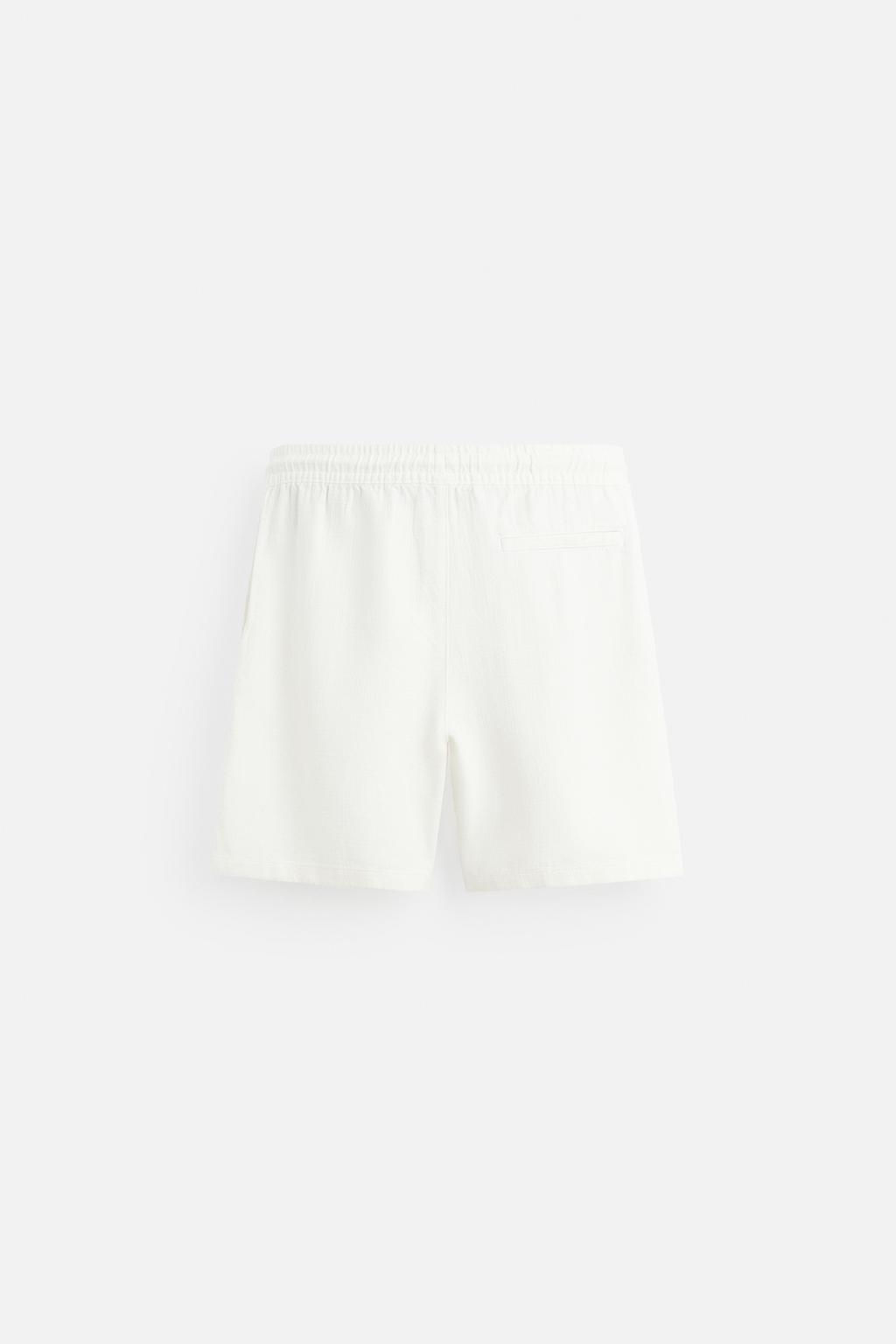 TEXTURED REGULAR FIT BERMUDA SHORTS - Zara фото 35