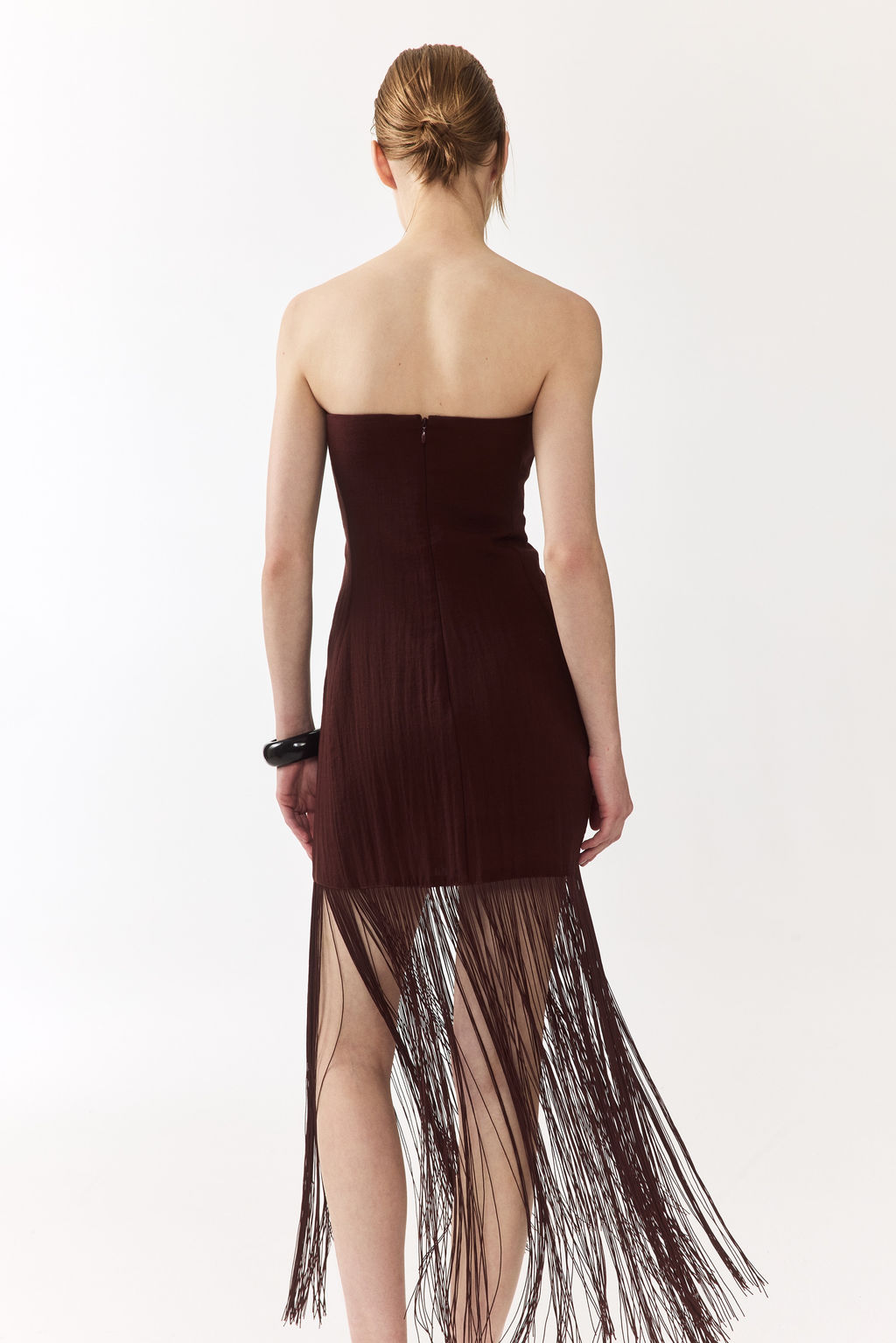 Vestido bandeau con flecos - H&m фото 3